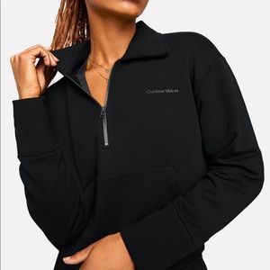 Outdoor Voices 3/4 Zip Cropped Sweater - XS